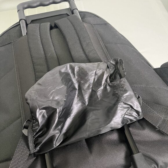 Kaces Rolling Marching Snare Drum Backpack Wheeled Percussion Padded Case Black - Picture 7 of 10